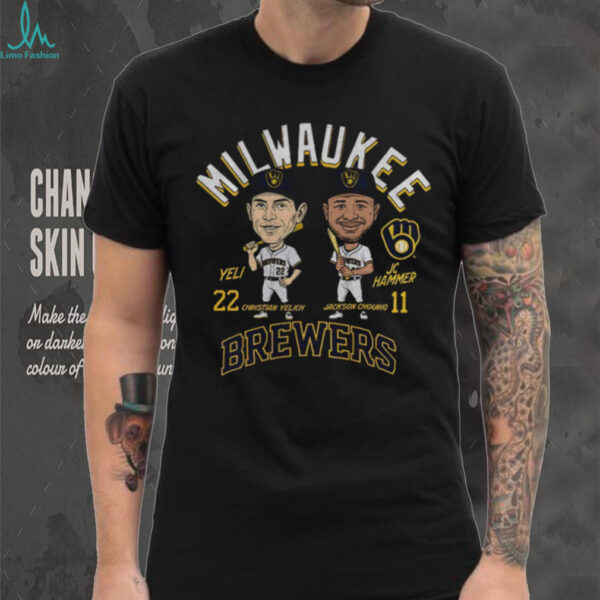 Jackson Chourio and Christian Yelich Milwaukee Brewers MLB Baseball Player shirt
