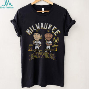 Jackson Chourio and Christian Yelich Milwaukee Brewers MLB Baseball Player shirt