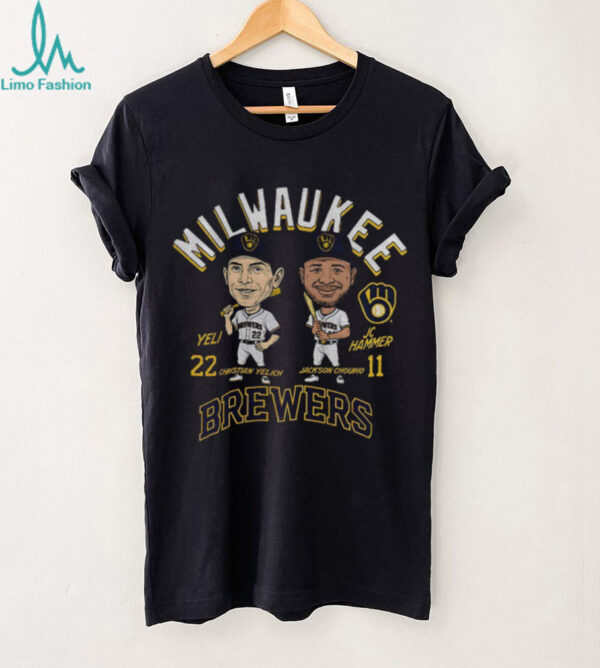 Jackson Chourio and Christian Yelich Milwaukee Brewers MLB Baseball Player shirt