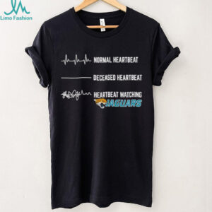 Jacksonville Jaguars Football NFL normal heartbeat deceased heartbeat heartbeat watching shirt