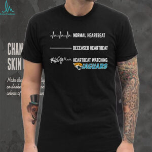 Jacksonville Jaguars Football NFL normal heartbeat deceased heartbeat heartbeat watching shirt
