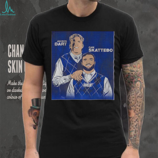 Jaxson Dart and Cam Skattebo New York Giants MLB Baseball Family Portrait Step Brother shirt