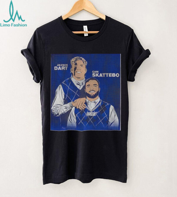 Jaxson Dart and Cam Skattebo New York Giants MLB Baseball Family Portrait Step Brother shirt
