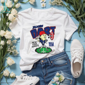 Jaxson Dart caricature New York Giants NFL Football shirt