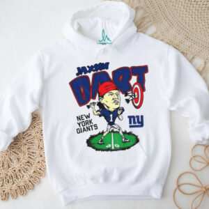 Jaxson Dart caricature New York Giants NFL Football shirt