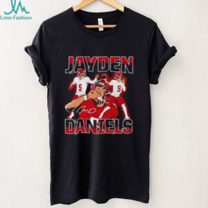 Jayden Daniels masterpiece triple player shirt