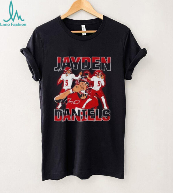 Jayden Daniels masterpiece triple player shirt