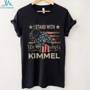 Jimmy Kimmel We the people I stand with Jimmy Kimmel American flag retro shirt
