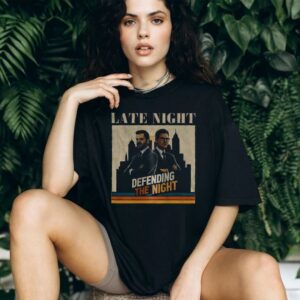 Jimmy Kimmel and Stephen Colbert late night defending the night shirt