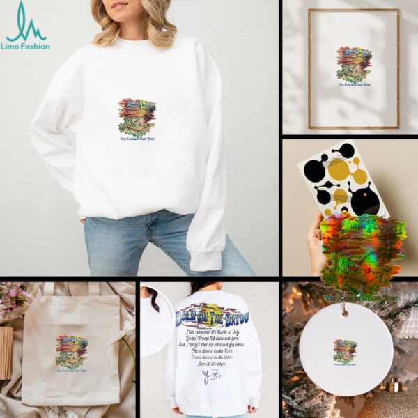John Fogerty The Celebration tour Born on the Bayou signature shirt