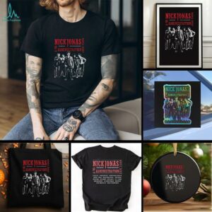 Jonas Brothers Nick Jonas and the administration 2010 tour shirt