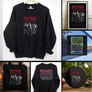Jonas Brothers Nick Jonas and the administration 2010 tour shirt