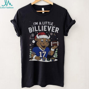 Josh Allen 17 Buffalo Bills mascot Football NFL I’m a little billiever Merry Christmas shirt