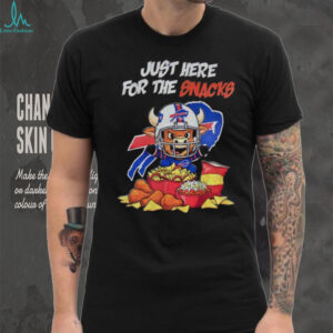 Just Here for the Snacks Buffalo Bills mascot Football NFL 2025 shirt