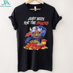 Just Here for the Snacks Buffalo Bills mascot Football NFL 2025 shirt