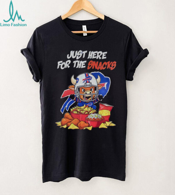 Just Here for the Snacks Buffalo Bills mascot Football NFL 2025 shirt