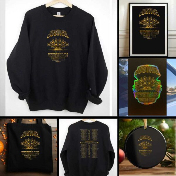 Justice Hyperdrama world tour 2025 dates shirt