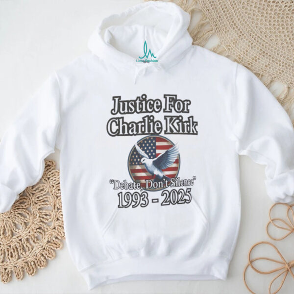 Justice for Charlie Kirk debate don’t silence 1993 2025 USA shirt