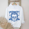 Skull wearing a face scarf Denver Broncos football shirt