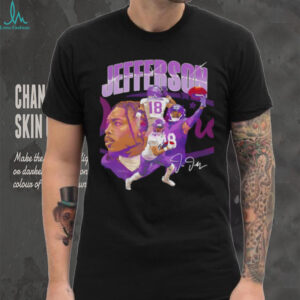 Justin Jefferson Minnesota Collage Signature Shirt