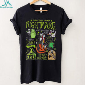 Welcome to our nightmare bumpy slieigh ride jack horror character Halloween shirt