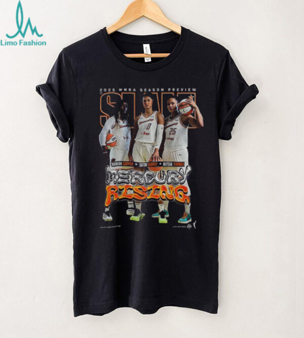 Kahleah Copper Satou Sabally and Alyssa Thomas Phoenix Mercury Rising SLAM WNBA shirt
