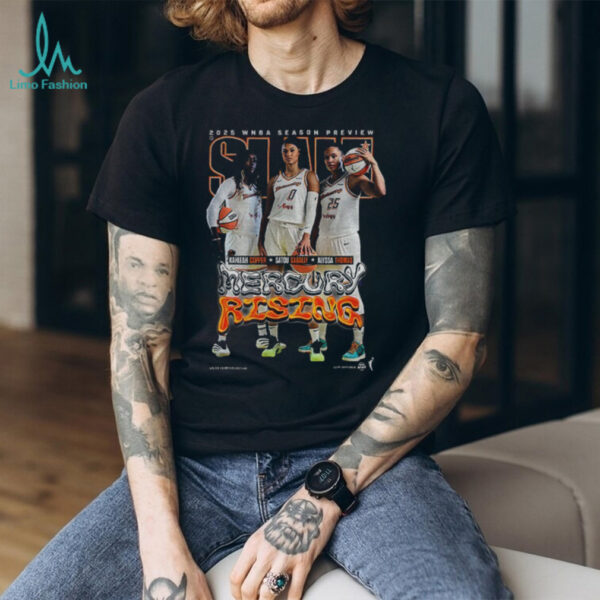 Kahleah Copper Satou Sabally and Alyssa Thomas Phoenix Mercury Rising SLAM WNBA shirt