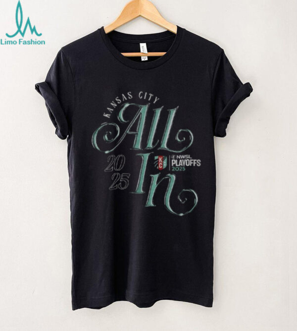 Kansas City Current FC NWSL Playoff All In 2025 logo shirt