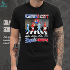 Kansas City Sports Royals x Chiefs Kelce Perez Mahomes Witt Jr Abbey Road Signatures shirt