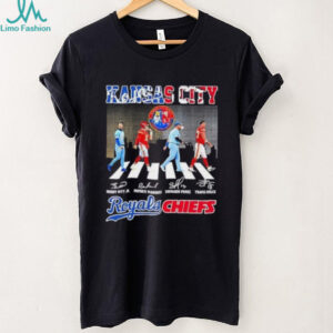 Kansas City Sports Royals x Chiefs Kelce Perez Mahomes Witt Jr Abbey Road Signatures shirt