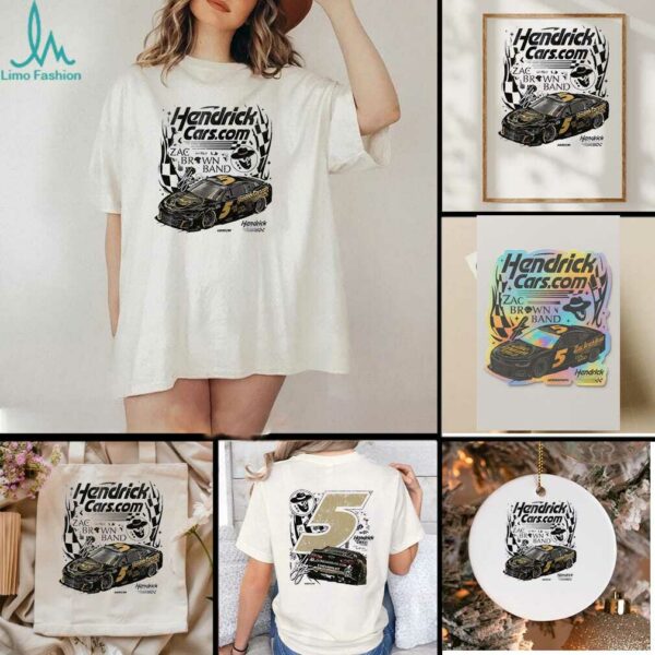 Kyle Larson Hendrick motorsports team collection Olive Hendrick cars Zac Brown band signature shirt