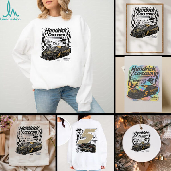 Kyle Larson Hendrick motorsports team collection Olive Hendrick cars Zac Brown band signature shirt