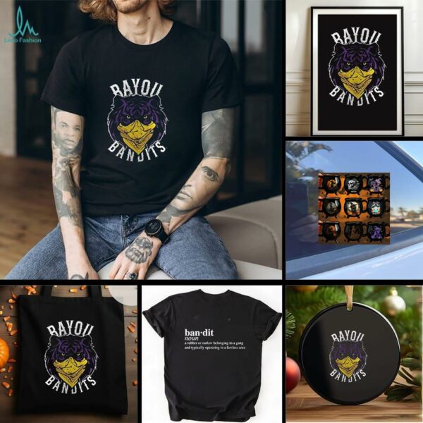LSU Tigers bayou bandits a robber or outlaw belonging to a gang shirt