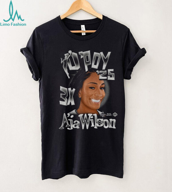 Las Vegas Aces A’ja Wilson 2025 Dpoy 3X shirt
