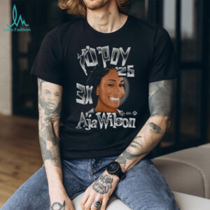 Las Vegas Aces A’ja Wilson 2025 Dpoy 3X shirt