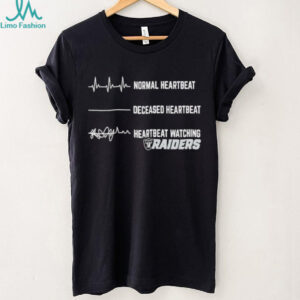 Las Vegas Raiders Football NFL normal heartbeat deceased heartbeat heartbeat watching shirt