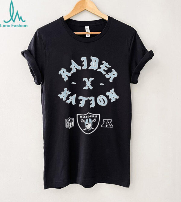 Las Vegas Raiders New Era Born x Raised logo shirt