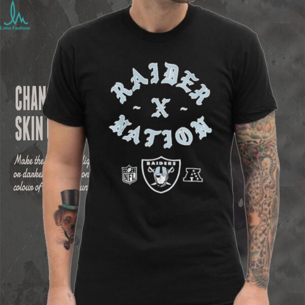 Las Vegas Raiders New Era Born x Raised logo shirt
