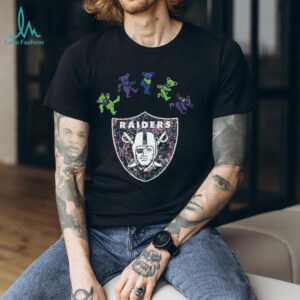 Las Vegas Raiders x Grateful Dead night 2025 bears logo shirt