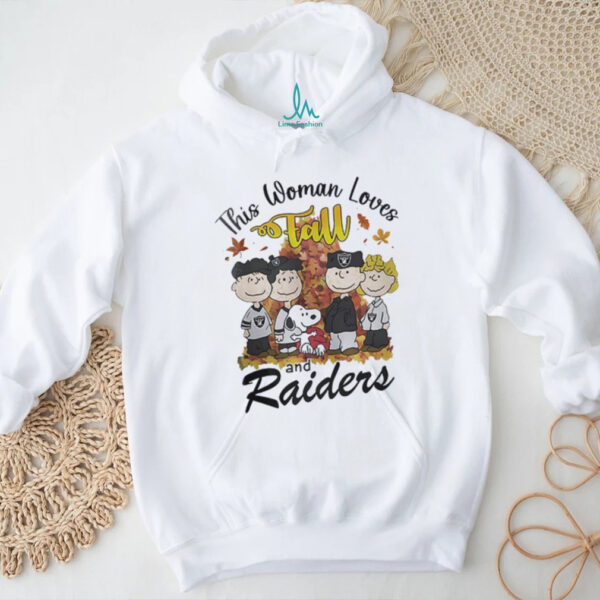 Las Vegas Raiders x Snoopy this woman loves fall shirt
