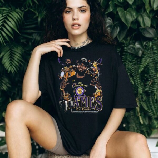 LeBron James Lakers Basketball Legends Graphic Tee   Champions Edition