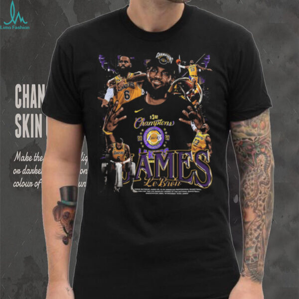LeBron James Lakers Basketball Legends Graphic Tee   Champions Edition