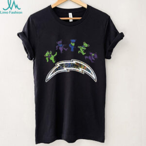 Los Angeles Chargers x Grateful Dead night 2025 bears logo shirt