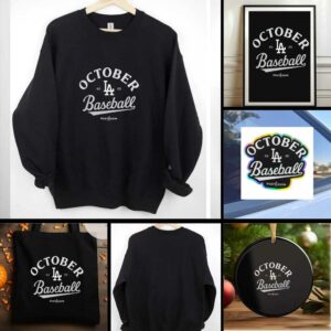 Los Angeles Dodgers October Baseball 2025 T shirt