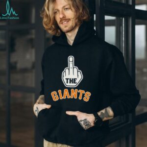 Los Angeles Dodgers middle finger New York Giants shirt