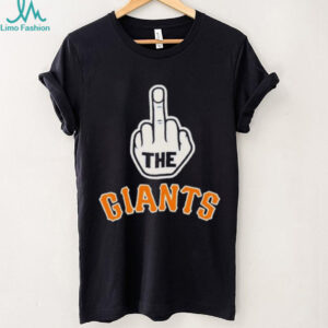 Los Angeles Dodgers middle finger New York Giants shirt