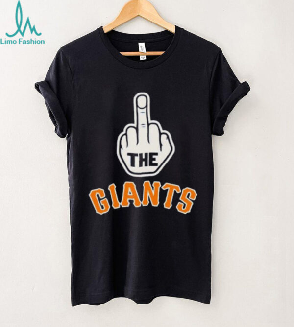 Los Angeles Dodgers middle finger New York Giants shirt