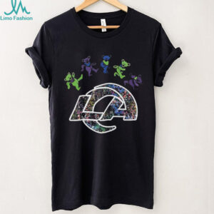Los Angeles Rams x Grateful Dead night 2025 bears logo shirt
