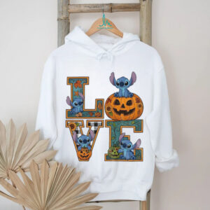 Love Stitch pumpkin spooky season Halloween 2025 shirt