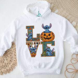 Love Stitch pumpkin spooky season Halloween 2025 shirt
